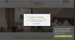 Desktop Screenshot of distlerhof.de