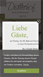 Mobile Screenshot of distlerhof.de